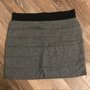 Express grey mini skirt